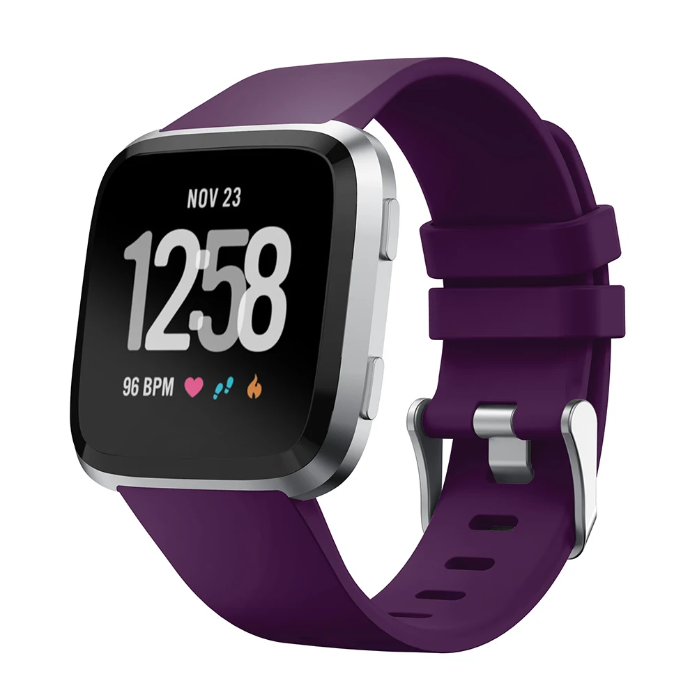 Силиконовый ремешок для наручных часов Fitbit Versa смарт браслет сменные спортивные