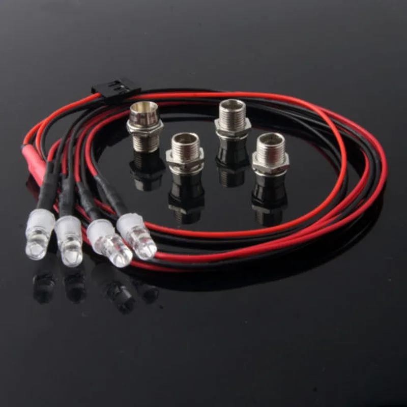 1Set Gasoline Model Car LED Lights DC3V-7V Light Strip Always on Front/Rear Lamp Universal Bar for RC Cars Parts | Игрушки и хобби