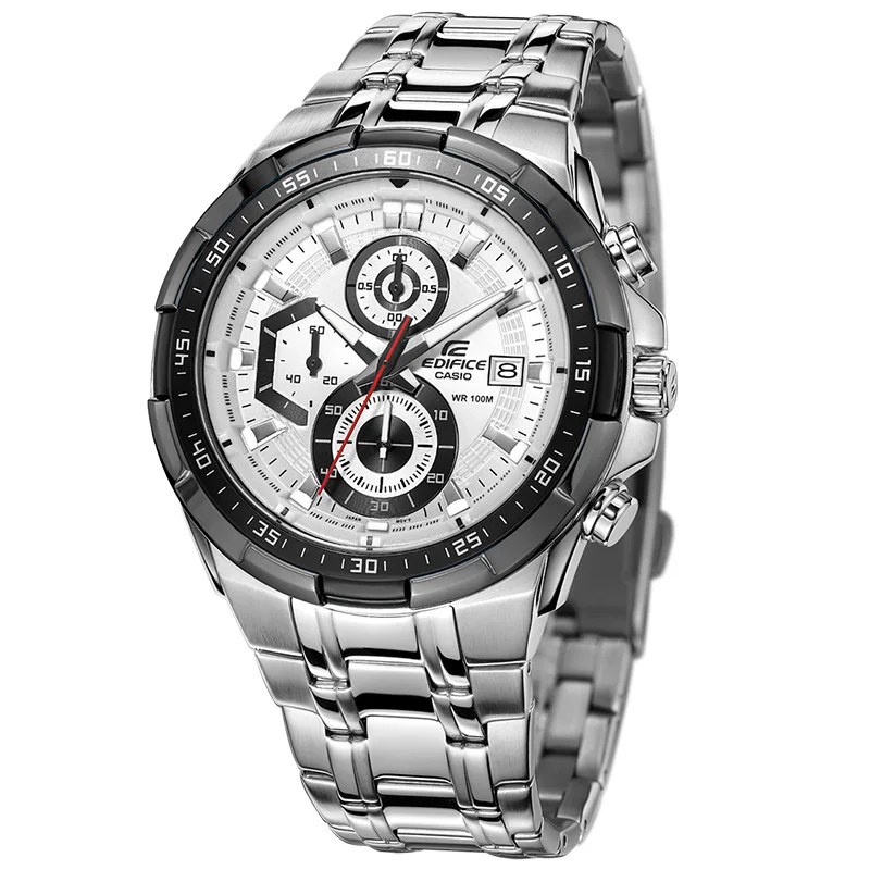 Часы мужские Кварцевые водонепроницаемые со стальным ремешком 100 метров - купить