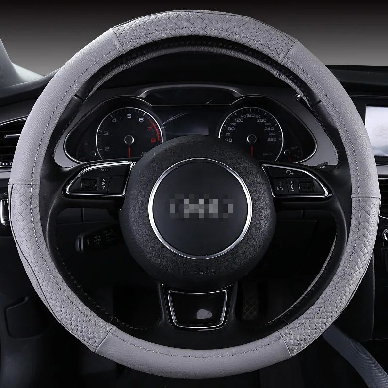 Новый чехол рулевого колеса автомобиля тиснение шаблон сращивания светильник из