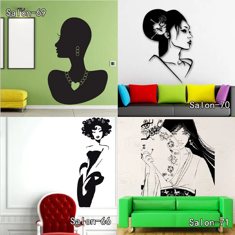 Салоны красоты салонная наклейка на стену виниловые самоклеющиеся наклейки для