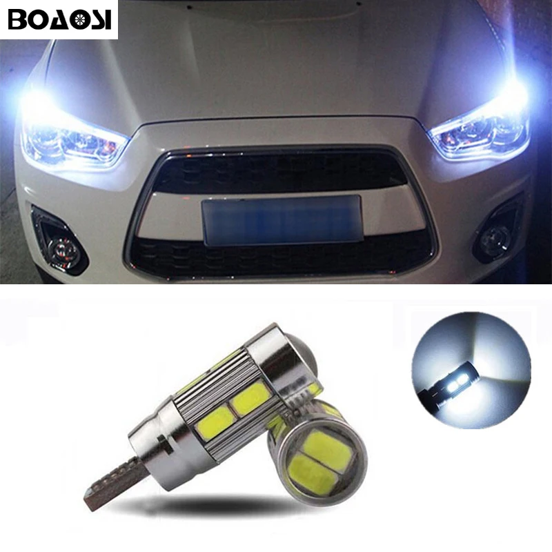 BOAOSI 2x T10 5630SMD светодиодный светильник без ошибок для бровей век лампа для Mitsubishi asx lancer 10 outlander 2013 pajero l200 Expo