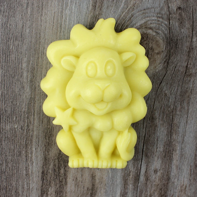 Силиконовая форма для мыла в форме льва естественного ручного изготовления 12