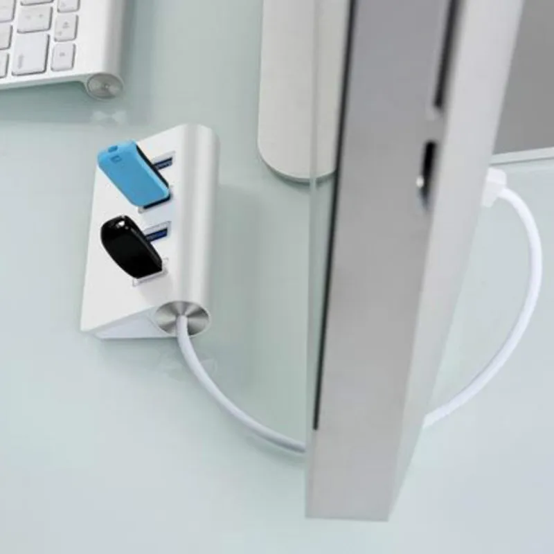 Высококачественный скоростной алюминиевый 4 портовый разветвитель USB 3 0 5