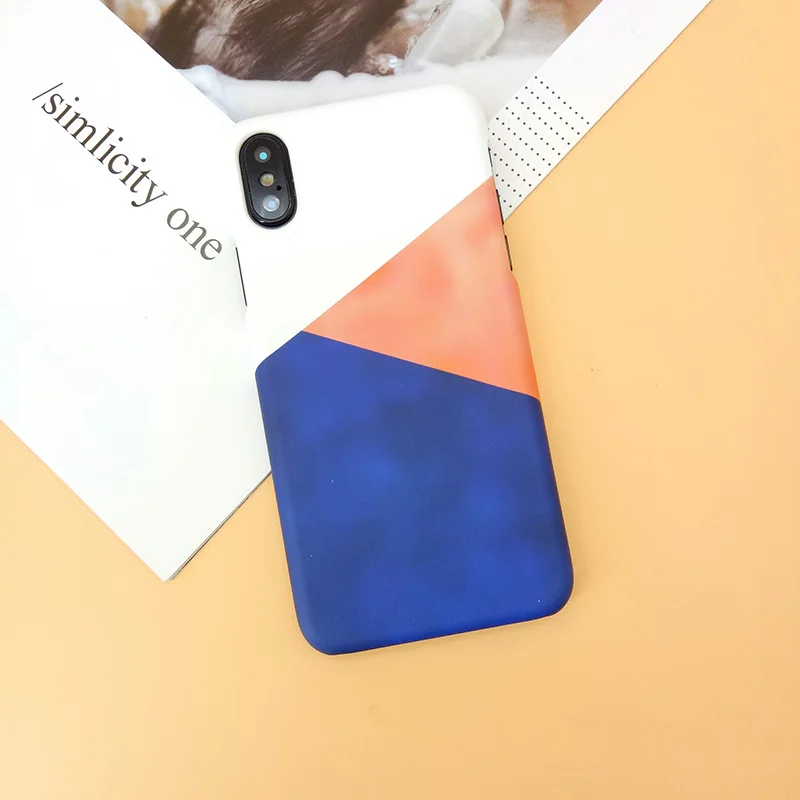 Geometry Stripe Line Case for iPhone X 10 Ultra Thin Matte Hard PC Cover Coque 7 8 6 6S Plus Marble Hoesjes |