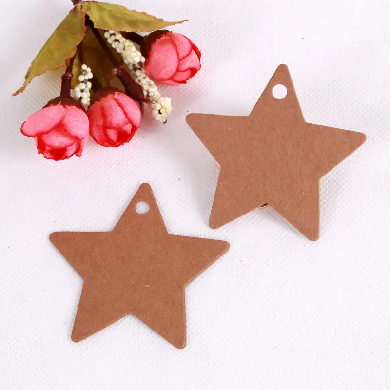 Милый цветок круглая крафт-бумага бирки 100 шт. Свадебная вечеринка этикетка