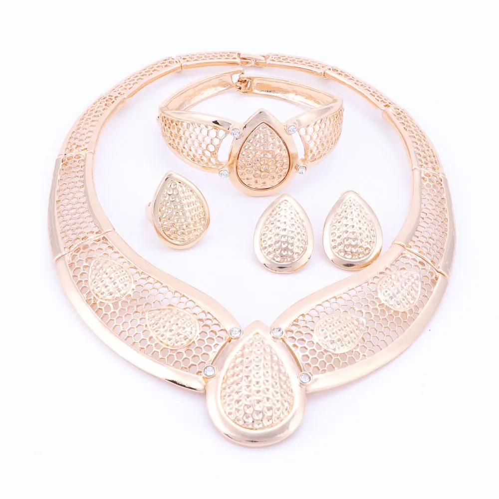 Модный женский костюм золотого цвета ювелирный набор винтажные Африканские