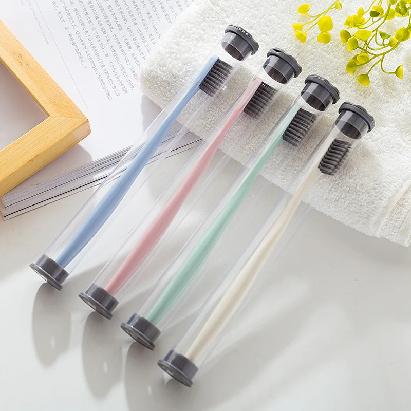 Бамбуковая угольная мягкая Щетинная зубная щетка 1 шт. для взрослых новый магазин