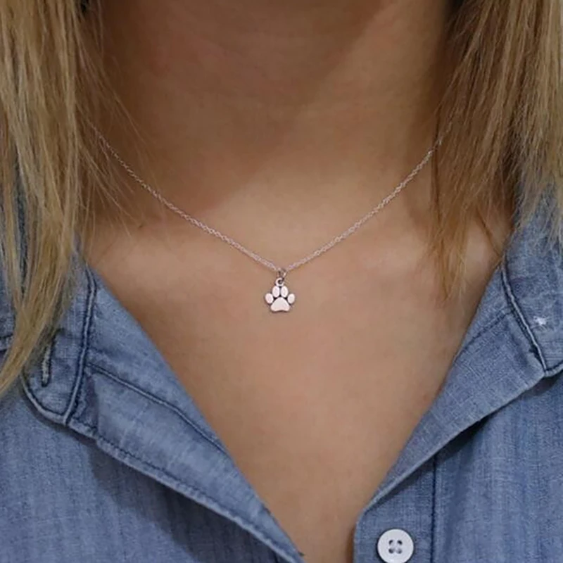 Женское Ожерелье с когтями Mling милое ожерелье в виде лапы кошки принтом медведя