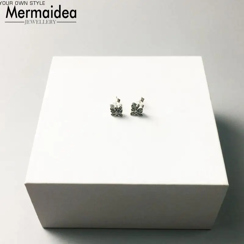 Серьги гвоздики с черной звездой марказита модные ювелирные изделия для женщин