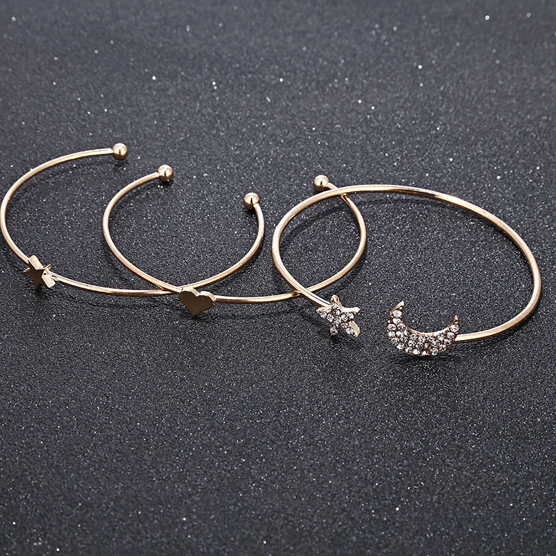 YAOLOGE Лидер продаж простой услышать Звезда Металла Инкрустированные стразы набор