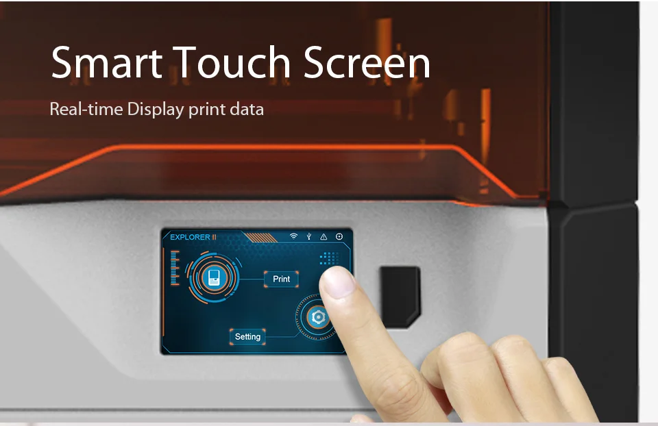 Flashforge Hunter DLP УФ принтер смолы 3d принтер с 500 г серый стандартный смолы бесплатно