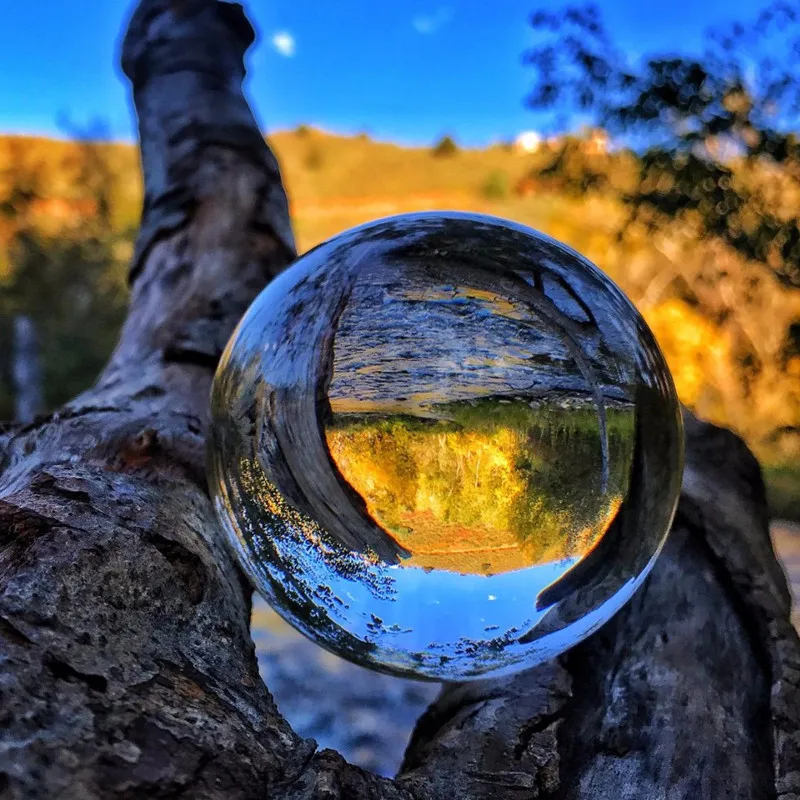 

Glass Ball Photography Prop Crystal Ball 80mm K9 Crystal Glass Decor Globe Meditation Healing Magic Chinese Feng shui Sphere
