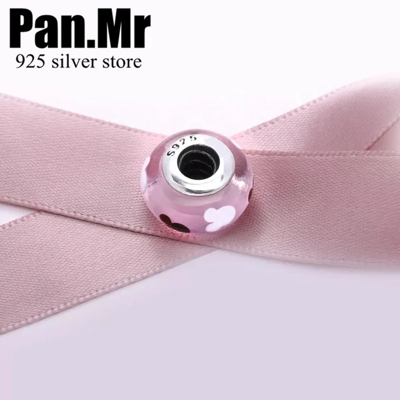 NEW! Pan.Mr Perfect Cute Mickey Glass Bead Murano DIY 925 Silver Charm Beaded Jewelry | Украшения и аксессуары