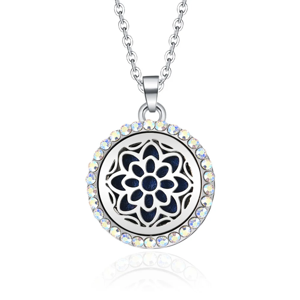 Волнистое ароматическое ожерелье AB магнитная ароматерапия из нержавеющей стали