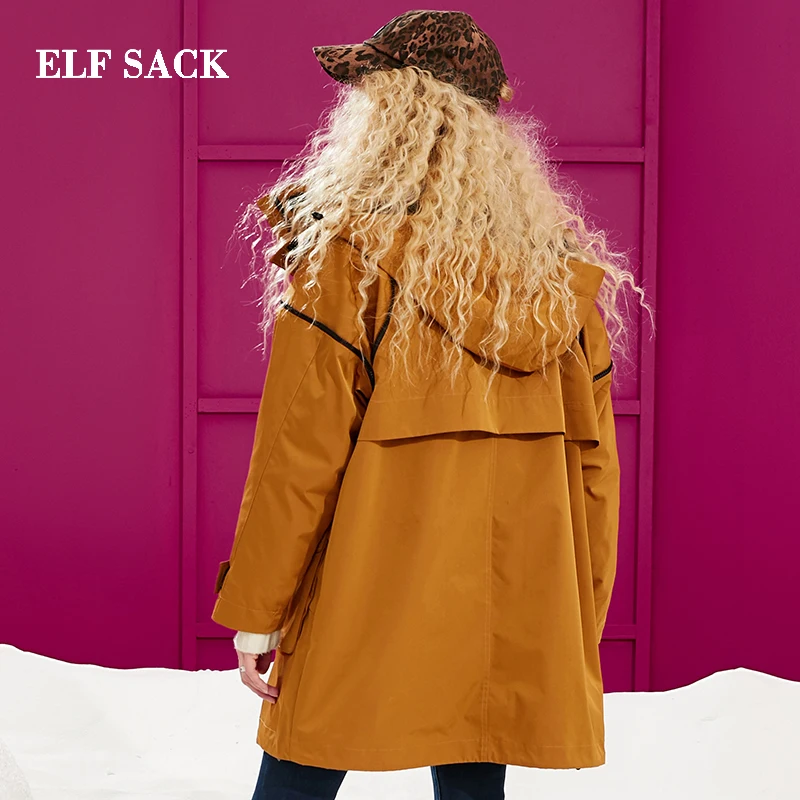 Женский пуховик ELFSACK зимний толстый белый | Женская одежда