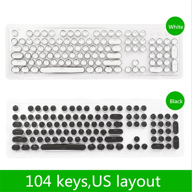 DIY Keycap Ретро Паровая панк пишущая машинка keycaps механическая клавиатура 104
