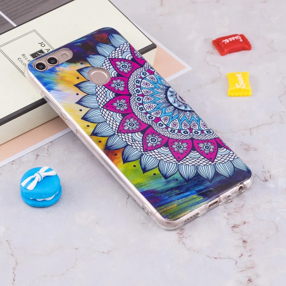 Night Luminous Case for coque Huawei P Smart / Enjoy 7S Silicone Cover P20 Pro |