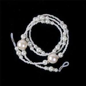 2019 1 шт. новый стиль белый жемчуг с бисером цепочка для очков Солнцезащитные очки на шею ремешок шнурок для модных милых женщин