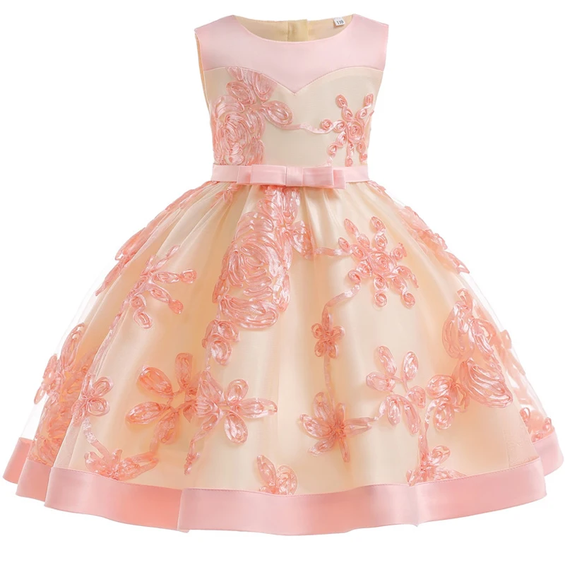 Easter Carnival Girls Party Princess Dress Kids Sequins Embroidered Formal Bridesmaid Wedding Birthday Christmas Ball Gown | Детская