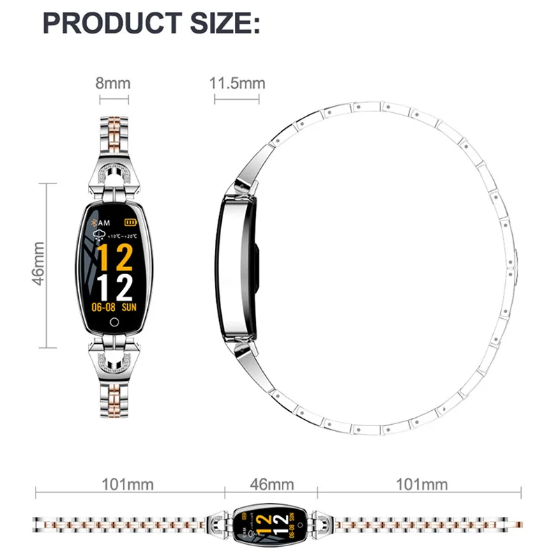 

Smartwatch Heart Rate Monitor Woman Smart Wrist Watches Digital Intelligent Sport Bracelet Pedometer Calorie Smart Watch Women