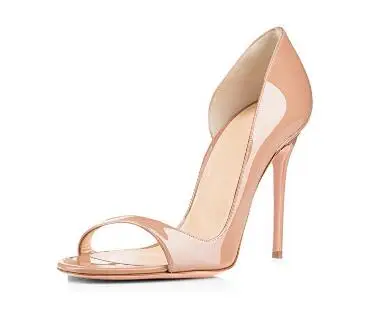 Большие size34-45 женские открытые/белые/черные/желтые босоножки на высоком каблуке