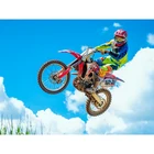 Алмазная 5D картина Летающий гонщик и мотоцикл, вышивка крестиком, полная вышивка, украшение для дома, GT