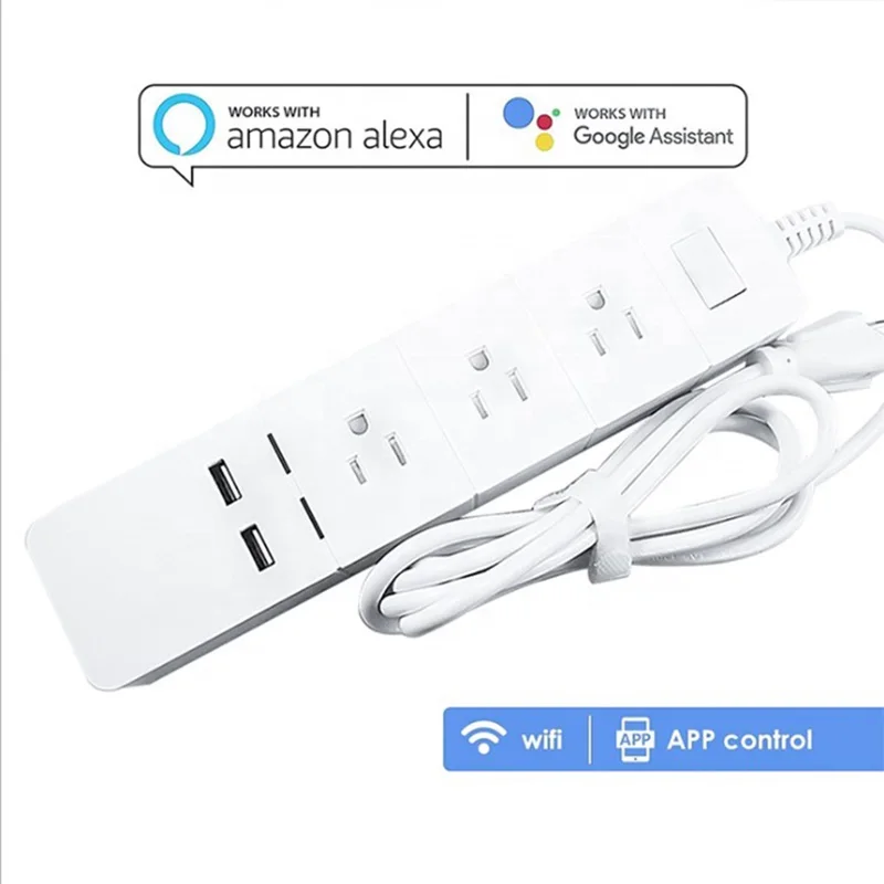 Wifi Smart power Strip розетки переменного тока разъем с usb зарядным портом синхронизации