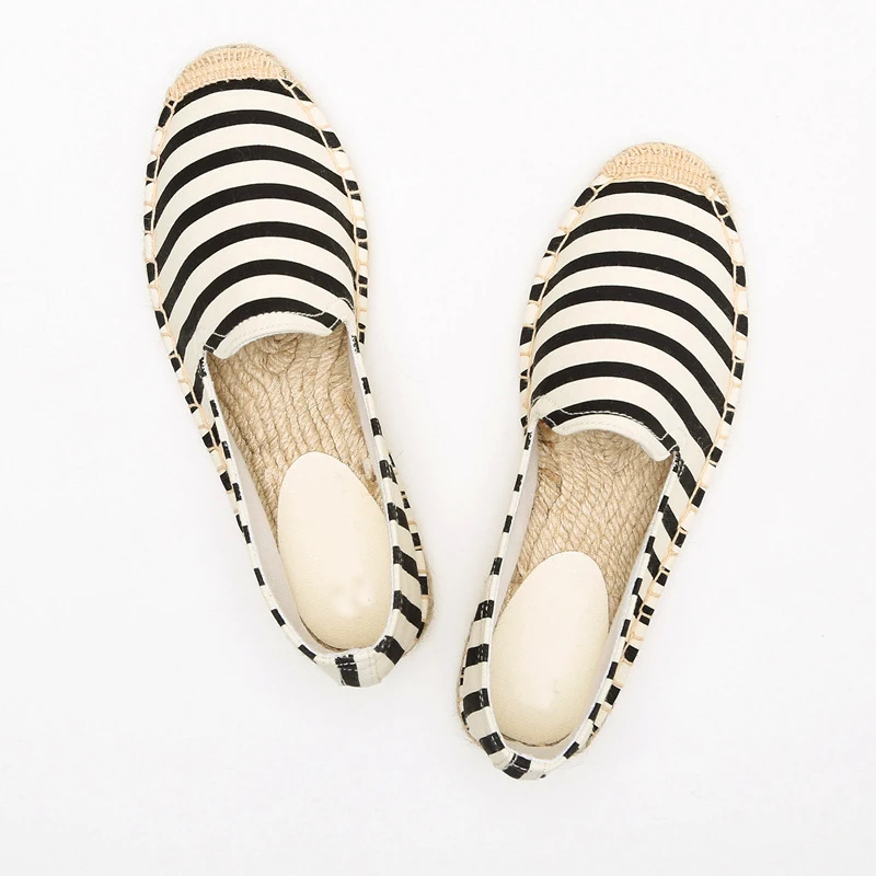 Модные Повседневные эспадрильи в этническом стиле Цвет черный белый новые