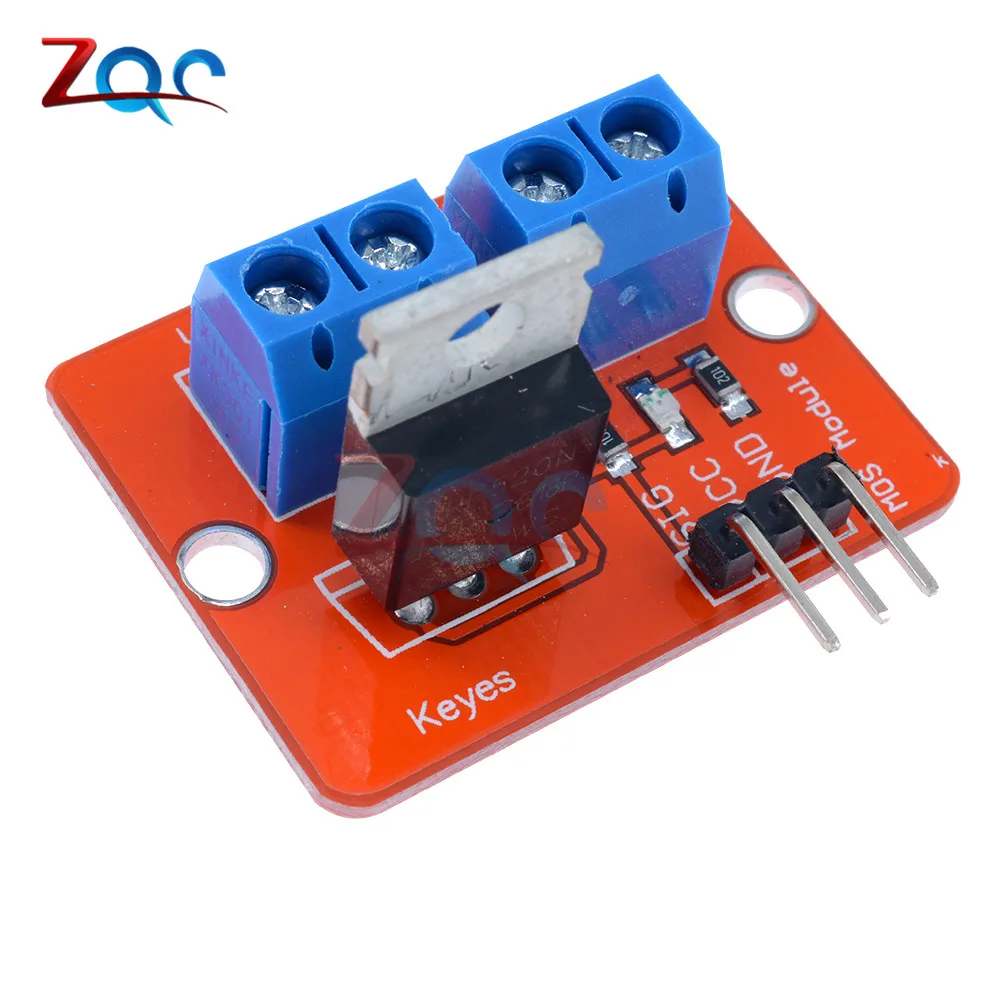 Верхняя кнопка Mosfet IRF520 модуль драйвера Mosfet для Arduino MCU ARM для Raspberry Pi 3,3 V-5 V IRF520 power MOS PWM затемняющий светодиодный