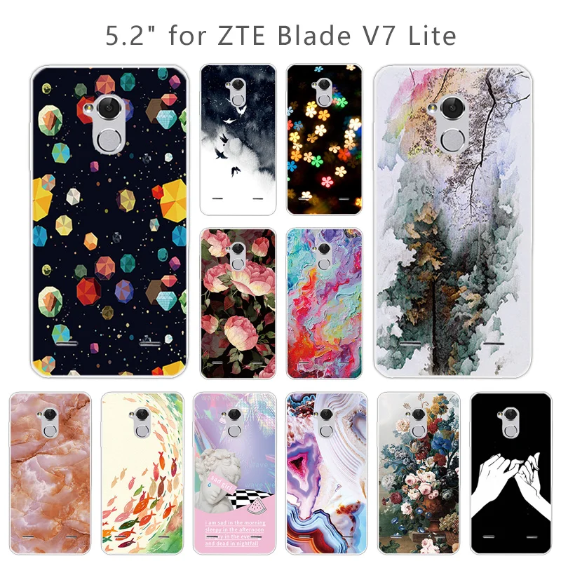Чехол для телефона ZTE Blade V7 Lite Star прозрачные мягкие силиконовые чехлы 5 0 дюйма