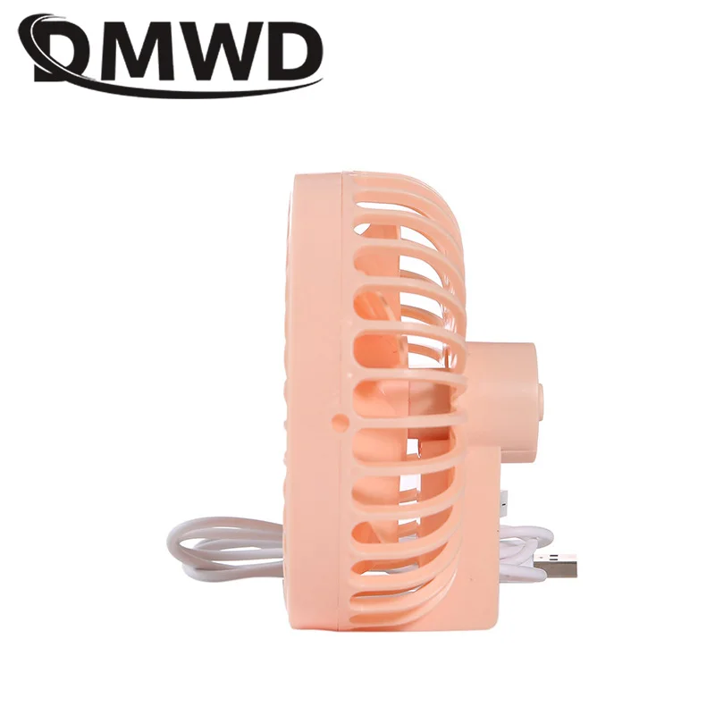 DMWD портативный мини USB вентилятор воздушный охладитель небольшой настольный вентилятор для ПК ноутбука охлаждающий вентилятор источник питания DC 5 В