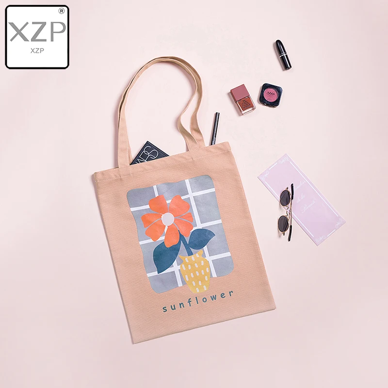 XZP 2019 женские холщовые сумки шоппинг Экологически чистая многоразовая складная