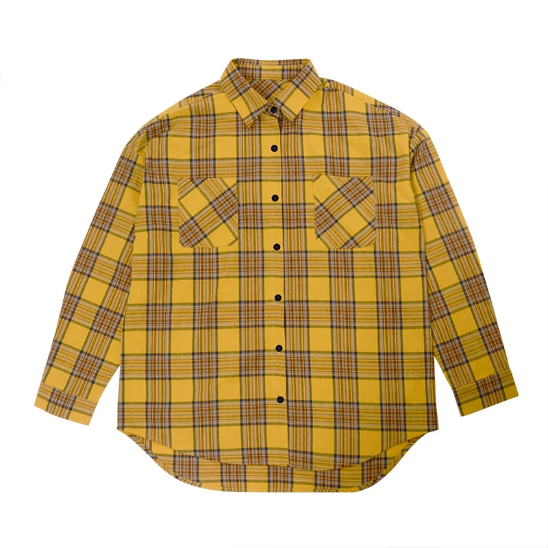 

Men Shirt Kpop Yoo JungYeon EXO Same Style Plaid Cusual Fashion Shirts Long Sleeve camisa masculina manga longa shirts men dress