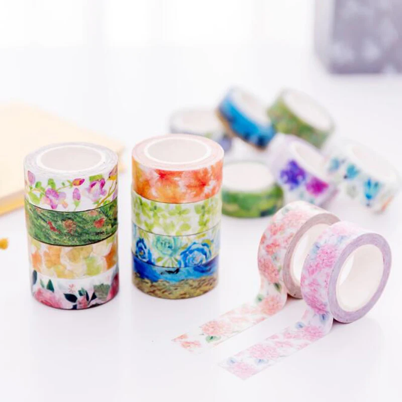 

Color And Paper Tape Literary Hand Tearing Diary Decorative Stickers Cute Student Album PDA And Paper Tape Adhesive Paper Washi