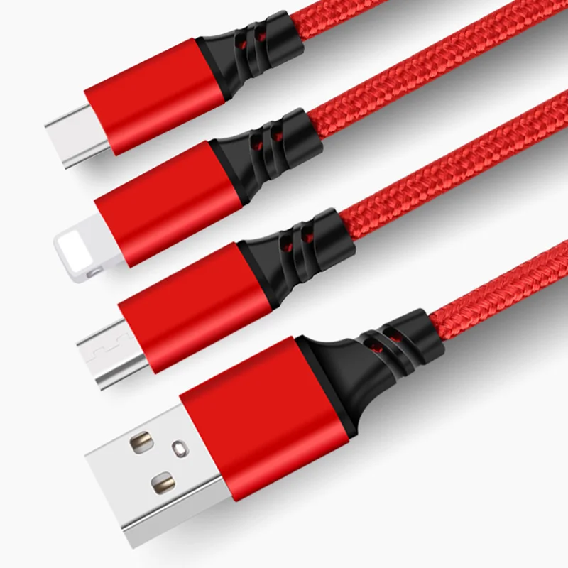 3 в 1 зарядный кабель для iPhone Xs Max XR X 10 8 7 6 s 6s Plus Micro usb type C для samsung S9 S8 huawei Xiaomi кабели для зарядки