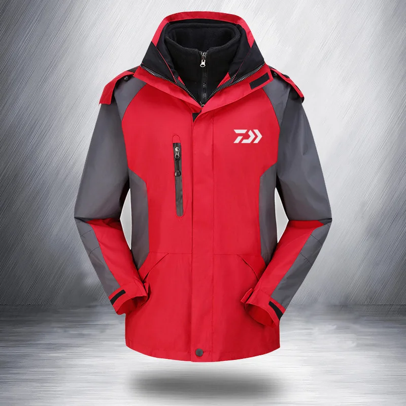 2018 Новая Одежда ДАЙВА для Мужчин Осень Зима Рыболовная Одежда из Флиса Теплая Открытые Спортивные Ветрозащитные Водонепроницаемые Восхождение Одежда.