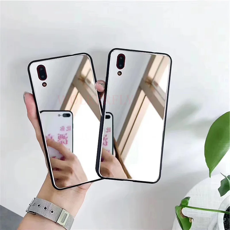 Зеркальный чехол для макияжа для девочек huawei Y9 Y6 P Smart P30 P20 mate 20 Lite Pro Nova 3i 3 Honor 8A 7C 7A Pro 8X10