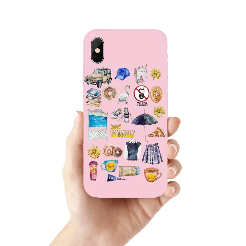 Gilmore/силиконовый чехол для девочек A Vida é Curta Falar rаpido Caso de Telefone из ТПУ Tampa traseira para o