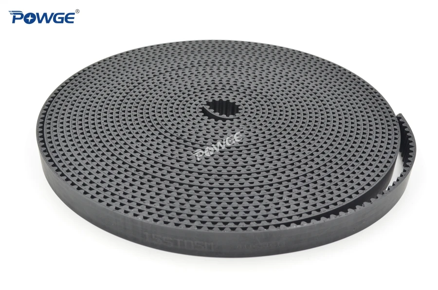 POWGE из PU искусственной кожи цвета: черный STD STS S8M открытый ремень ГРМ 30mm Ширина