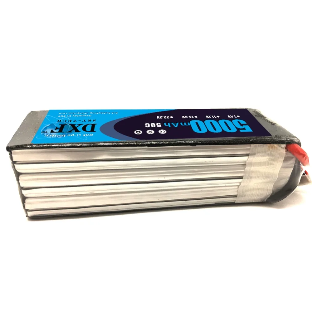 DXF 22 2 V 6S 5000mAh 50C Max 100C AKKU для дистанционного управления Квадрокоптер вертолет