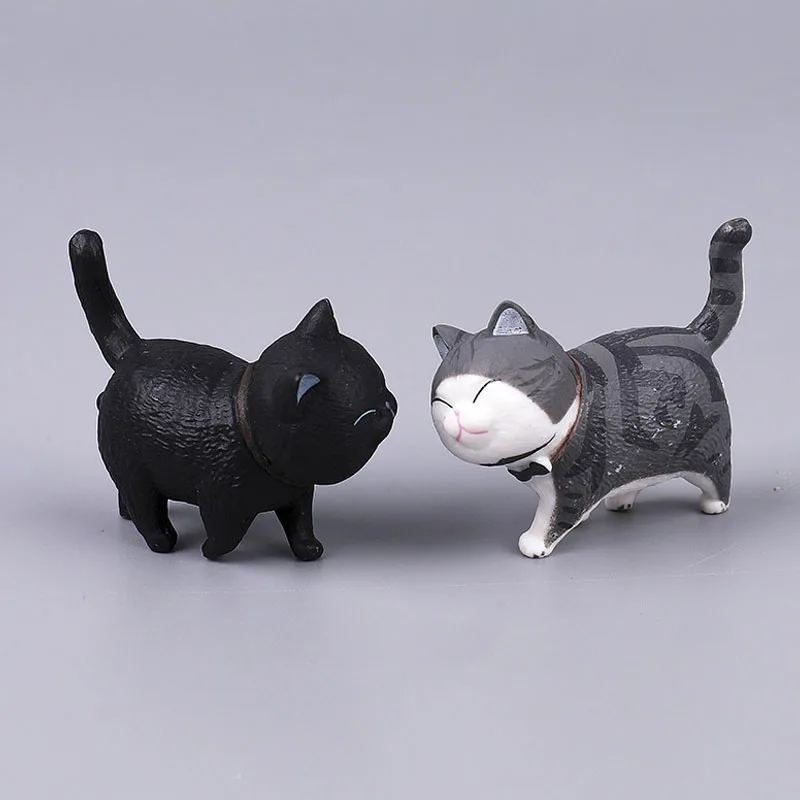 Игрушечная фигурка кошки 9 шт. миниатюрный реалистичный котенок украшение