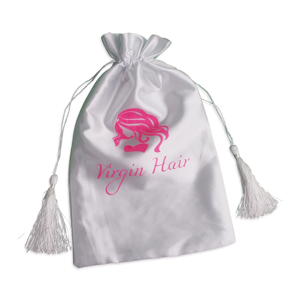 Массовый запас атласные мешки для подарочной упаковки волос шелковые на шнурке