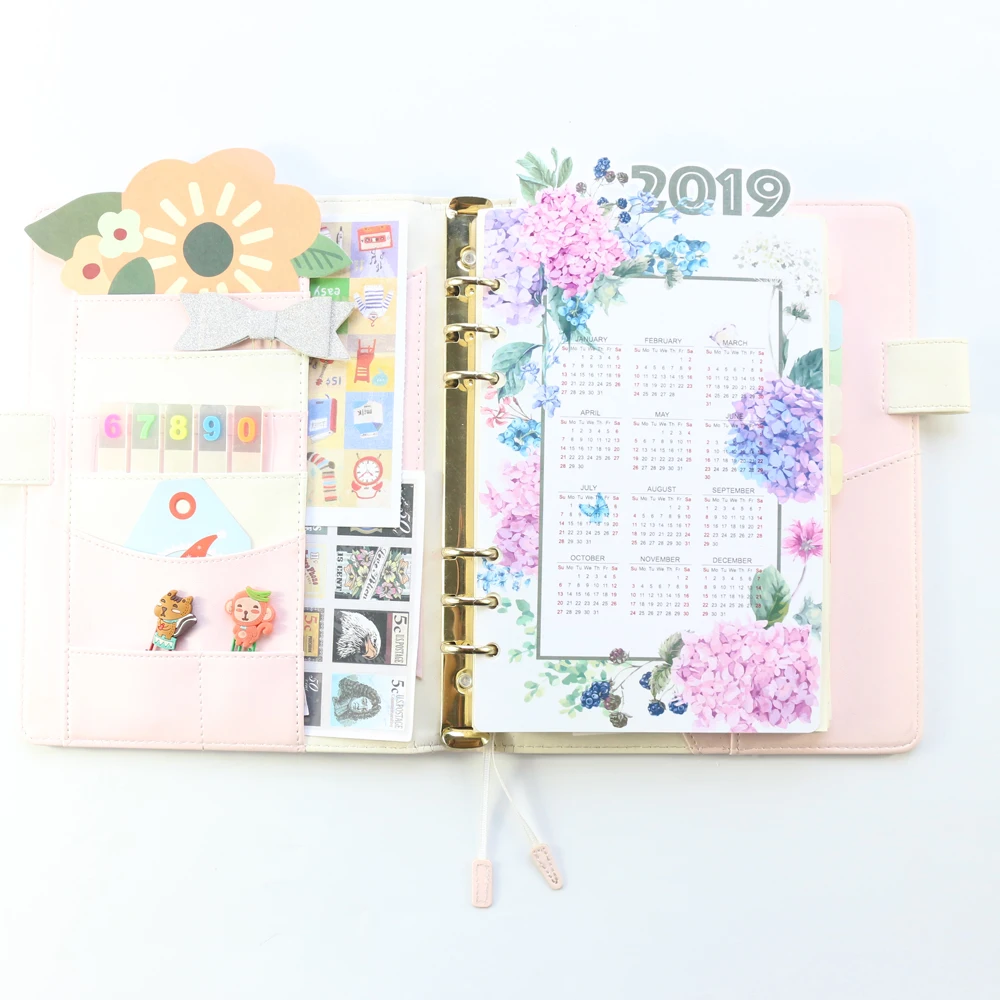 Domikee оригинальный креативный мультфильм 2019 календарь индексный разделитель для 6