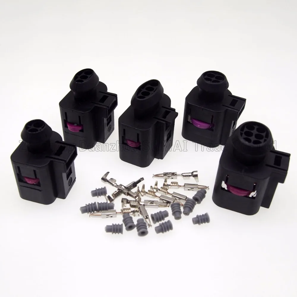 Sample 5 sets 2/3/4/4/6 Pin Female 1.5mm Auto Temp sensor plug deflation valve waterproof connector for VW etc. | Обустройство дома