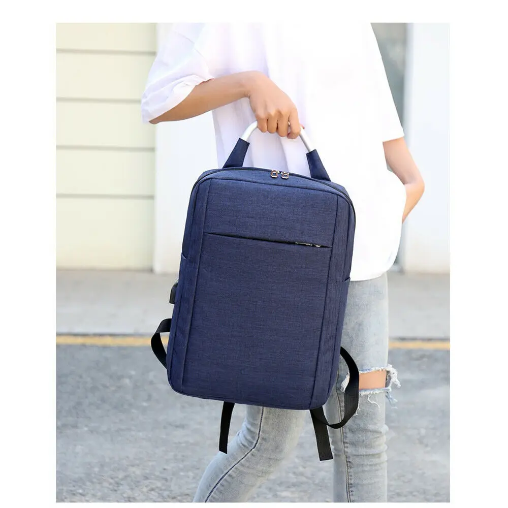 Рюкзак унисекс из ткани Оксфорд с защитой от кражи USB зарядкой|Мужские портфели| |