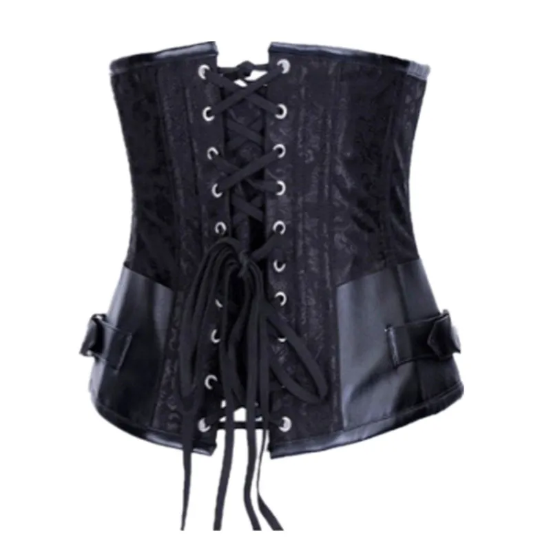 Женский Ретро готический корсет в стиле стимпанк бюстье со стальными