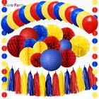 Bыбрать отправку из Испании или Бельгии,  Nicro 47 шт.компл. Снежная принцесса белый тема комплект счастливой День рождения украшения новый Декор DIY вечерние дома # Set125