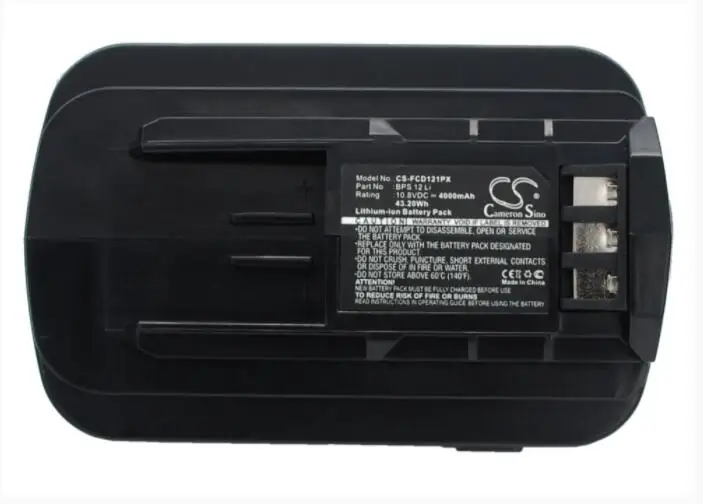 Аккумулятор Cameron Sino 4000 мАч для FESTOOL T12 + 3 Аккумуляторная дрель 494831 495479 BPS 12