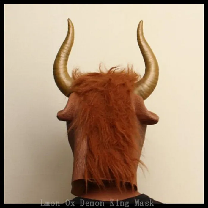 Новинка маска из бычьей коровы и дьявола Рог ужасная коровьей кожи новинка